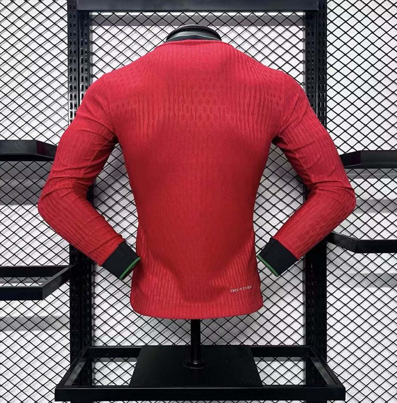 Camisola Manga Comprida Portugal 2024 Home Versão Jogador