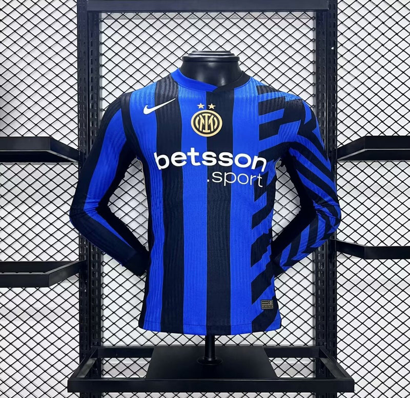 Camisola Manga Comprida Inter Milão 2024-25 Home Versão Jogador