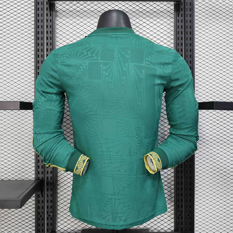 Camisola Manga Comprida México 2025 Edição Gold-Cup Versão Jogador