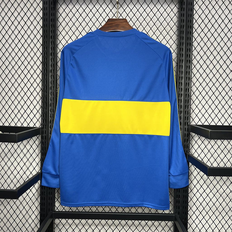 Camisola Retrô Manga Comprida Boca Juniors 1981-82 Home